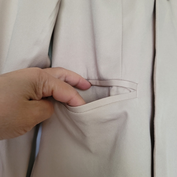 Just Youth Beige Tailored Blazer Jacket Large - Picture 5 of 12